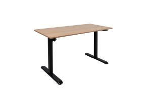 Töölaud ERGO LIGHT 1-mootoriga 120x60cm, must/tamm