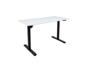 Töölaud ERGO LIGHT 1-mootoriga 120x60xH73-118cm, must/valge