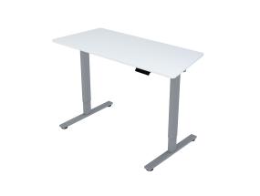 Töölaud ERGO FIT 1-motoriga 120x68xH71,5-116cm, valge/hõbehall