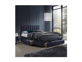 Voodi GRACE madratsiga HARMONY TOP 160x200cm, sinine