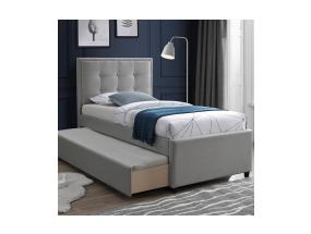 Voodi OSWALDO90x200cm, kahe madratsiga HARMONY UNO, plaatinahall