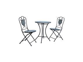 Rõdukomplekt MIRT laud ja 2 tooli, roheline