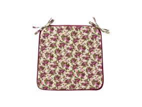 Toolikate LONETA NEW 39x39cm, paksus 2,5cm, lilla roos, 50% puuvill, 50% polüester, kangas 477