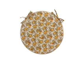 Toolikate LONETA NEW D38cm, paksus 2,5cm, beež roos, 100% puuvill, kangas 476