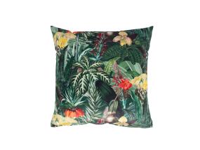 Padi HOLLY 45x45cm lukuga, troopilised taimed velvet, 100% polüester, kangas 496