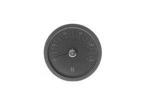 Sauna termomeeter RENTO BLACK, D15x2cm, must
