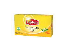 Must tee LIPTON Yellow Label 100tk fooliumümbrikus