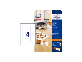 Nimesildikaart AVERY Zweckform 110x40mm 185g mikroperf.-ga 25 lehte matt valge