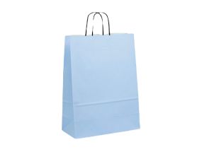 Paberkott paberpaelsangaga 240x110x310 mm, 100 gsm, helesinisest jõupaberist