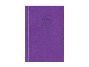 Raamatkalender Kalendermärkmik A6 PÄEV, kunstnahk (LILLA) 00029/40063