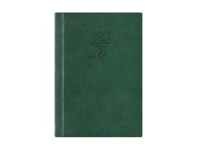 Raamatkalender Kalendermärkmik A6 PÄEV, kunstnahk (TUMEROHELINE) 00029/40083
