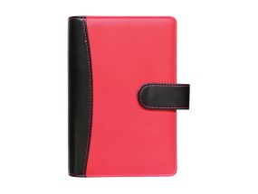 Time-Master kalender Compact A6 NÄDAL, kunstnahk (MUST/PUNANE) 00600/40456