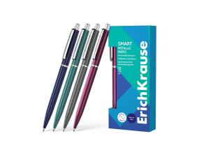 Pastapliiats lülitiga ERICH KRAUSE Smart Metallic Matic 0,7mm sinine