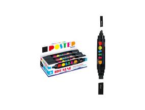 Permanentne marker kahe otsaga FIORELLO Poster 10-17mm must