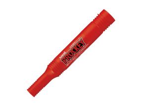 Permanentne marker kahe otsaga UNI-BALL Prockey PM150 1,2-6mm punane