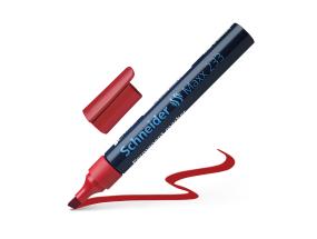 Permanentne marker SCHNEIDER Maxx 233 lõigatud otsaga punane
