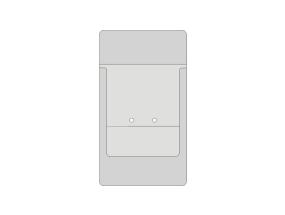 Pliiatsitasku 90x160mm valge PVC