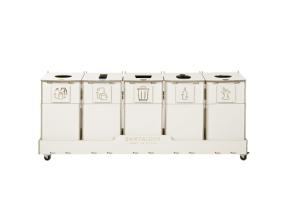 Prügikast 40L x 5 sorteerimisjaam SORTER 40W5
