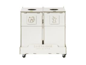 Prügikast 90L x 2 sorteerimisjaam SORTER 90W2
