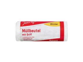 Prügikott 25L sangadega 30tk rullis läbipaistev