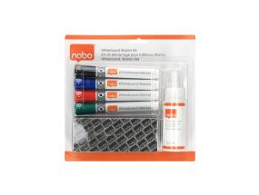 Puhastuskomplekt valgetele tahvlitele NOBO Cleaning Kit