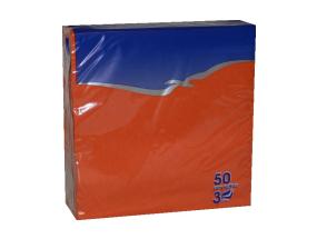Salvrätikud 33x33cm 3-kihiline 50tk pakis Oranz