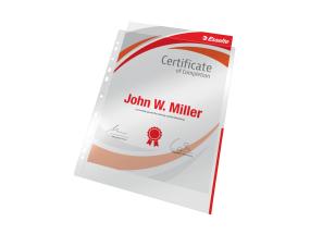 Signaaltasku köidetav A4 ESSELTE 105mic punane 100 tk