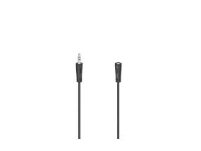 Hama Audio Extension Cable, 3.5mm - 3.5mm pesa, 1,5 m, must - Kaabel