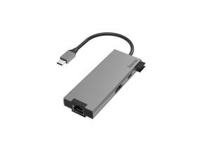 Adapter Hama USB-C pistik - 2xUSB-A/USB-C/HDMI/LAN