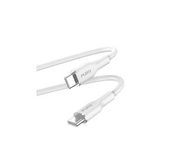 Puro Soft, USB-C / USB-C, 1,5 m, valge - Kaabel