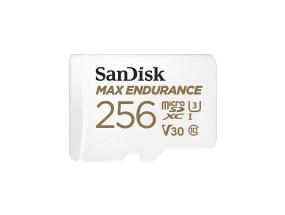 SanDisk Max Endurance, 256 GB, microSDHC, valge - Mälukaart