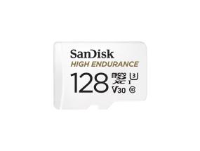 SanDisk High Endurance, MicroSDXC, 128 GB, valge - Mälukaart