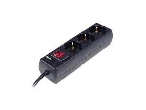 Hama Power Strip, 1,4 m, 3 pesa, must - Pikendusjuhe