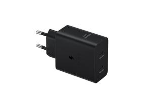 Samsung Dual USB-C, 50 W, must - Vooluadapter