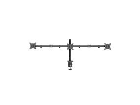 Deltaco Triple Desk Mount, 13-27'', must - Monitori statiiv
