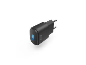 Hama Charger, 6 W, USB-A, must - Vooluadapter