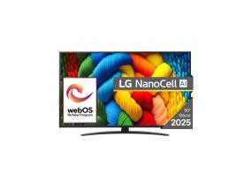 LG NANO81 AI, 50'', LED LCD, NanoCell, must - Teler