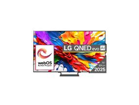 LG QNED93 evo AI, 75'', 4K UHD, QLED, Mini LED, must - Teler