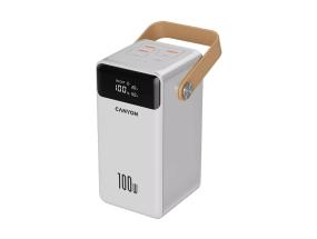 Canyon OnPower 610, 60 000 mAh, 100 W, USB-A, USB-C, valge - Akupank