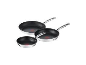 Tefal Duetto+, 20/24/28 cm, 3-osaline, roostevaba teras - Praepannide komplekt