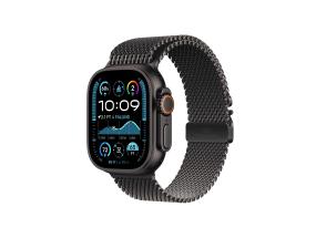 Apple Watch Ultra 2, 49 mm, Titanium Milanese Loop, Medium, must titaan / must - Nutikell