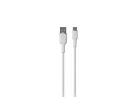 Puro Soft, USB-A / USB-C, 1,5 m, valge - Kaabel