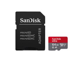 SanDisk Ultra microSD with SD Adapter, 64 GB - Mälukaart