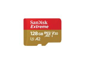 SanDisk Extreme, UHS-I, microSD, 128 GB - Mälukaart ja adapter