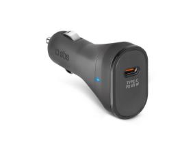 SBS, USB-C, 65 W, must - Autolaadija