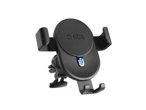 SBS, 10 W, must - Juhtmevaba laadija / telefonihoidja autosse