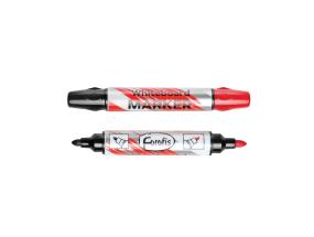 Tahvlimarker kahe otsaga mustpunane FOROFIS