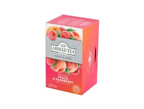 Taimetee AHMAD virsik ja vaarikas 20tk ümbrikus