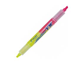 Tekstimarker kahe otsaga PILOT BeGreen Spotliter VW kollane-roosa