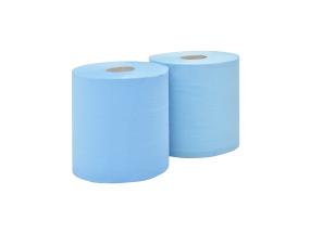 Tööstuspaber rullis, 2-kihiline WEPA (RPMM2350-23) sinine 350m, 2 rulli